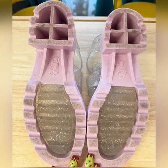 JuJu Northampton glitter chunky heel sandal size 8 - Picture 8 of 10